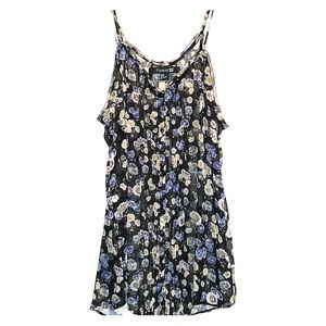 Forever 21 sheer chiffon button front cami